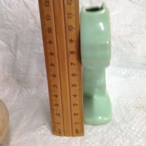 Vase+Frog - Vase Shape of  Africa+ Pottery Ceramic frog Lovely vintage collectibles