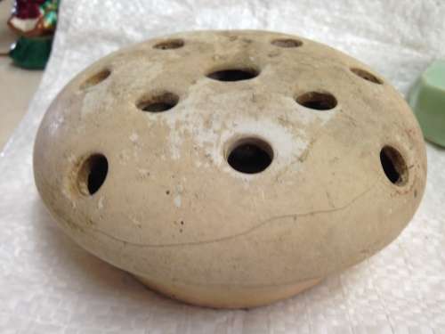 Vase+Frog - Vase Shape of  Africa+ Pottery Ceramic frog Lovely vintage collectibles