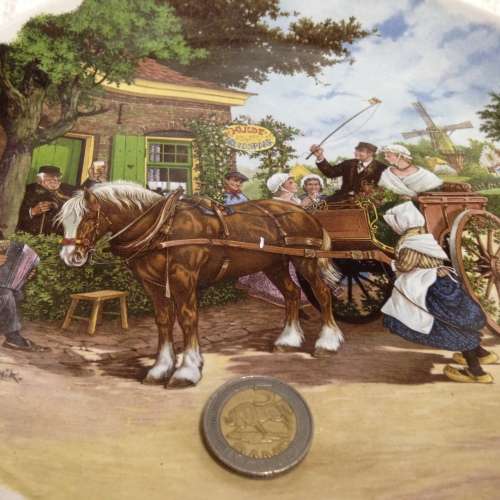 Plate Hulde Bruide Spare Royal Schwab Artist signed B V van Hunnig