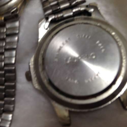 Lovely Old wood box + 3 Watches For SPARES Showing ware