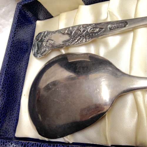 Salad Servers - EPNS Ornate made in Italy in a box LOOK At All My BUY NOW listings NO WAITING