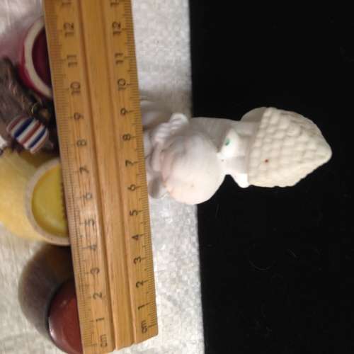 Figurine and small herb pots