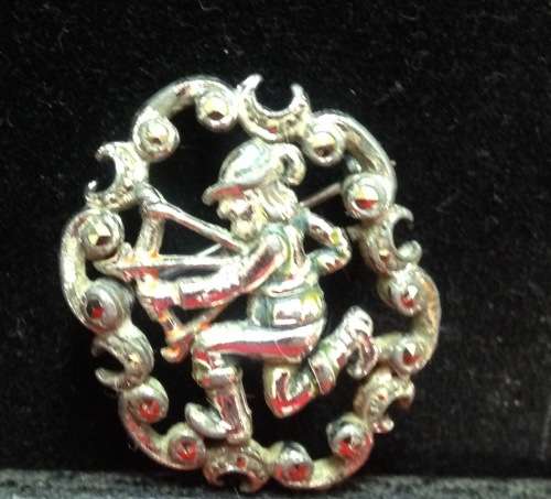 Robin Hood Brooch Marcasite LOOK At All My BUY NOW LISTINGS NO WAITING