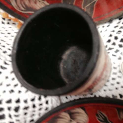 EXQUISITE GREEK hand Decorated 2 Wall Plates+1Beaker