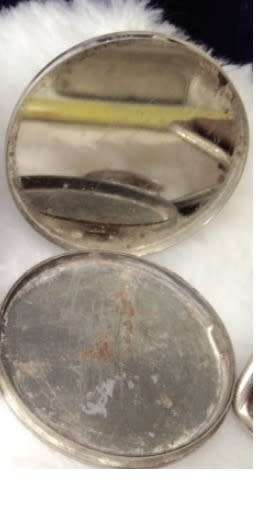 Butterfly wing compact attributed to Thomas L Mott UK look at my Buy Now listings No Waiting