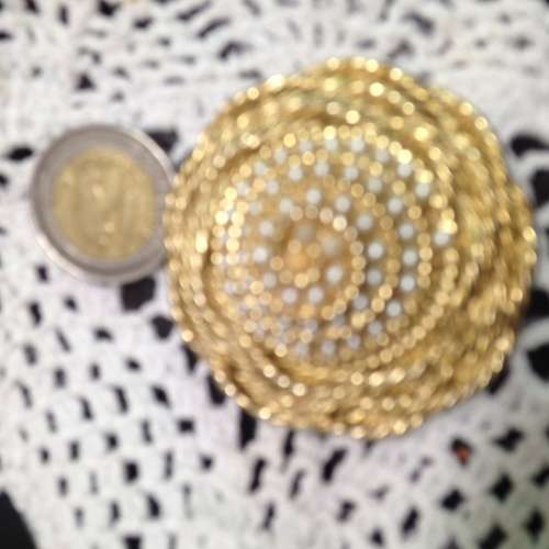 Brooch - Beehive  Pearls faux all around Gold Tone metal