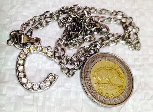 Necklace C has pave crystal silver tone metal Look at my buy now - No Waiting
