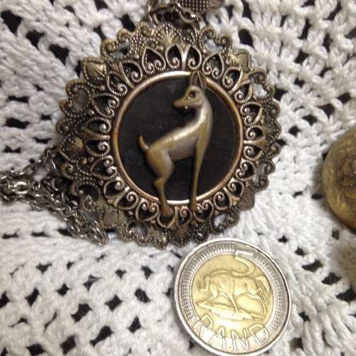Unusual Pendant Buck  Nilio + filigree + chainLook at My BUY NOW NO WATIING