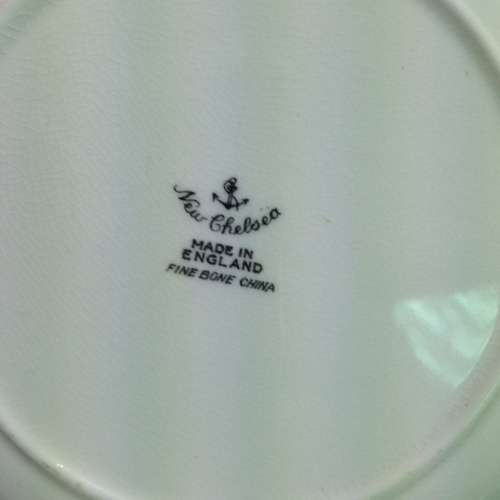 12 items  white Saucers+ Side Plates make`New Chelsea`*CRAZING*LOOK At My BUY NOW items NO WAIT