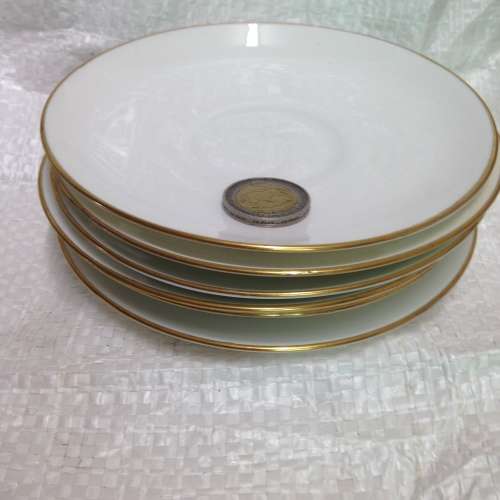 12 items  white Saucers+ Side Plates make`New Chelsea`*CRAZING*LOOK At My BUY NOW items NO WAIT