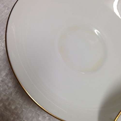 12 items  white Saucers+ Side Plates make`New Chelsea`*CRAZING*LOOK At My BUY NOW items NO WAIT