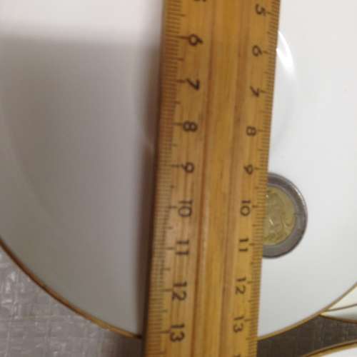12 items  white Saucers+ Side Plates make`New Chelsea`*CRAZING*LOOK At My BUY NOW items NO WAIT