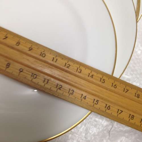 12 items  white Saucers+ Side Plates make`New Chelsea`*CRAZING*LOOK At My BUY NOW items NO WAIT