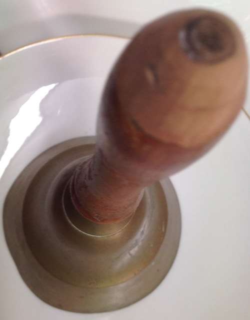 Brass bell wood handle+ 2 Serviette rings LOOK At My BUY NOW LISTINGS NO WAITING