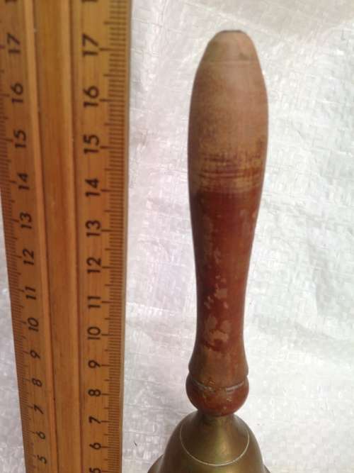Brass bell wood handle+ 2 Serviette rings LOOK At My BUY NOW LISTINGS NO WAITING