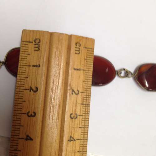 NECKLACE AGATE-12 Genuine Semi Precious Gem Stoneones