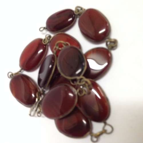 NECKLACE AGATE-12 Genuine Semi Precious Gem Stoneones