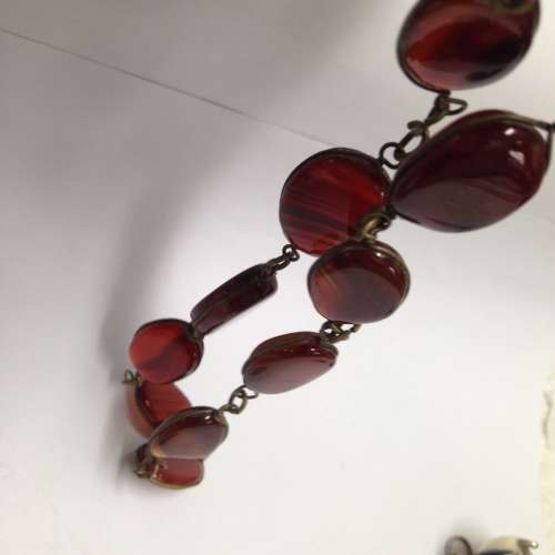 NECKLACE AGATE-12 Genuine Semi Precious Gem Stoneones