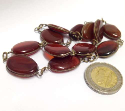 NECKLACE AGATE-12 Genuine Semi Precious Gem Stoneones