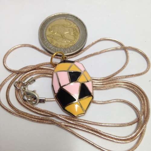 Pendant enameled+ chain LOOK At My BUY NOW LISTINGS NO WAITING