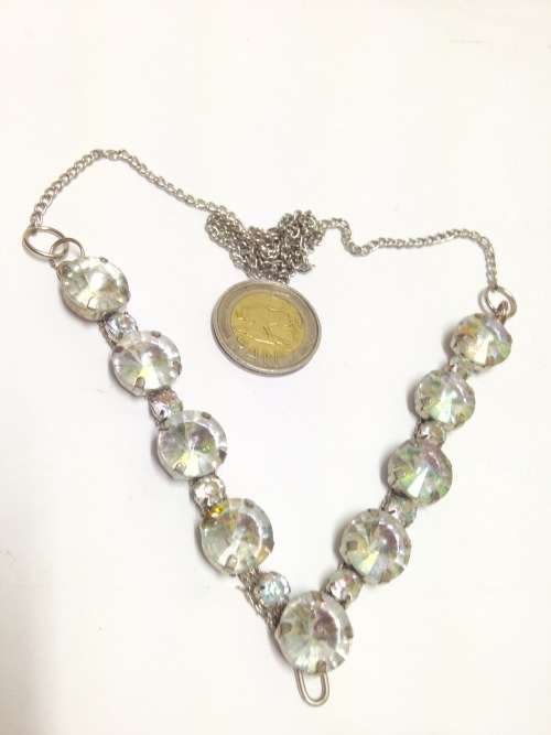 Necklace - large acrylic crystal beads LOOK At My BUY NOW LISTINGS NO WAITING