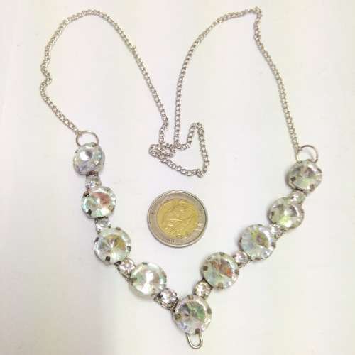 Necklace - large acrylic crystal beads LOOK At My BUY NOW LISTINGS NO WAITING