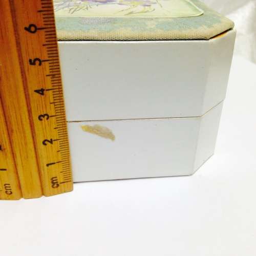 BANGLES -  2 MARBLED  LUCITE+ Old Jewellery  box