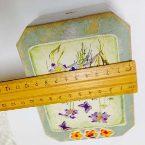 BANGLES -  2 MARBLED  LUCITE+ Old Jewellery  box