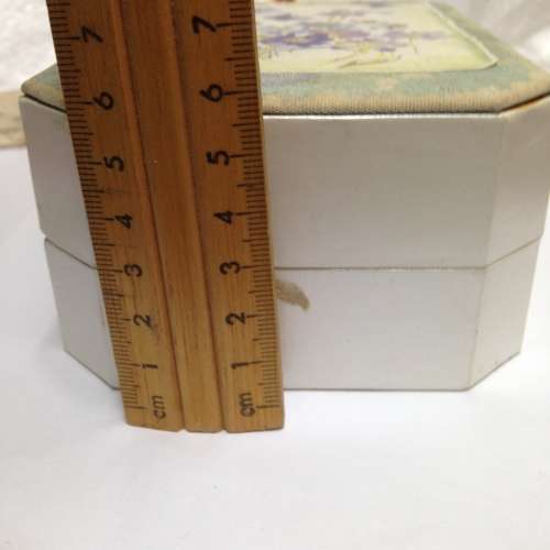 BANGLES -  2 MARBLED  LUCITE+ Old Jewellery  box