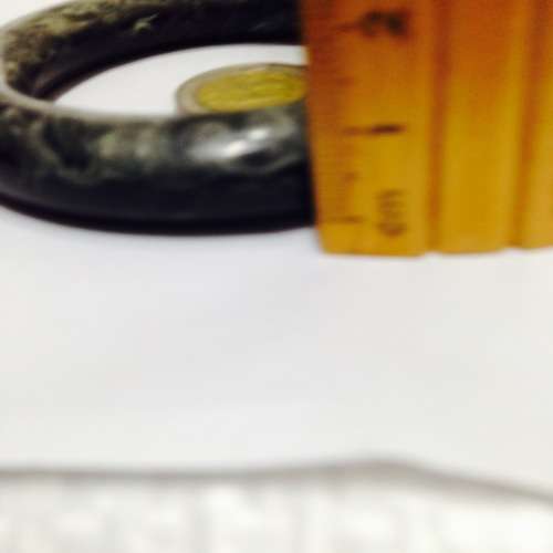 BANGLES -  2 MARBLED  LUCITE+ Old Jewellery  box