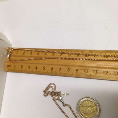 Modern Pendant on Gold tone Chain LOOK At My BUY NOW listings NO WAITING