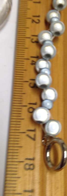 Bracelet good amount small blue synthetic blue round beads