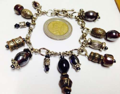Bracelet Vintage chain beads Artisinal