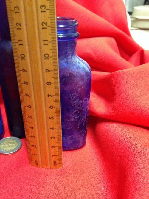 TrioDumpDigBottleGlassCOBOLT2embossedMagnesiaScript1BurstToP*L@@KatMy BUY NOW listings NO WAITING