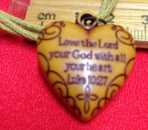 Pendant Lucite pendant  Psalm from Luke on ribbon+thing LOOK At All My BUY NOW LISTINGS NO WAITING