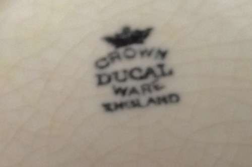 CROWN DUCAL*RARE* Ceramic Flower frog Art Deco England LOOK At All My BUY NOW LISTINGS NO WAITING