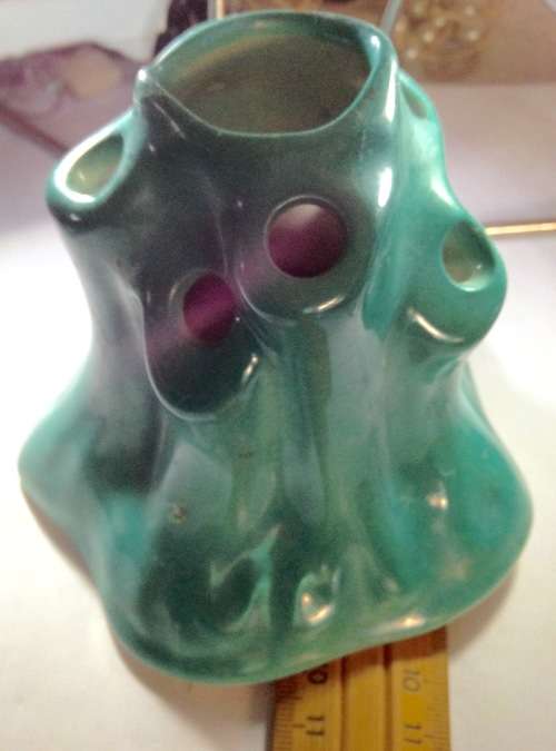 CROWN DUCAL*RARE* Ceramic Flower frog Art Deco England LOOK At All My BUY NOW LISTINGS NO WAITING