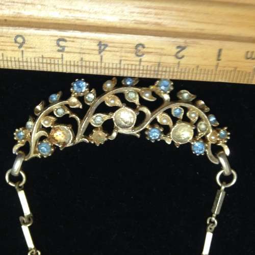 FACINATING Vintage AuroraBorelisCrystalGoldToneMetalLossStonesLOOK At My BUY NOW LISTINGS NO WAITING