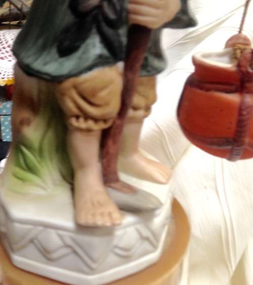 MUD MAN figurine- Oriental`ELWECO`Porcelain Hanging baskets height 22cm