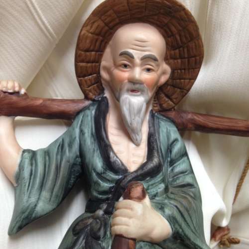 MUD MAN figurine- Oriental`ELWECO`Porcelain Hanging baskets height 22cm