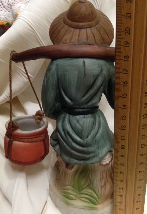MUD MAN figurine- Oriental`ELWECO`Porcelain Hanging baskets height 22cm