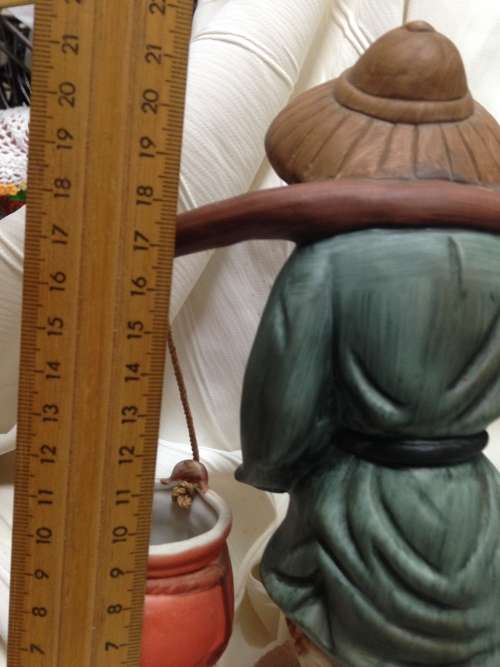 MUD MAN figurine- Oriental`ELWECO`Porcelain Hanging baskets height 22cm
