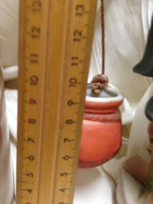 MUD MAN figurine- Oriental`ELWECO`Porcelain Hanging baskets height 22cm