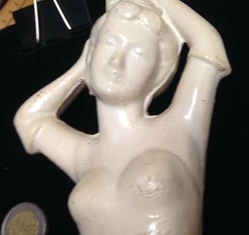 Art Deco Ceramic Lady Figurine LOOK At All My BUY NOW LISTINGS NO WAITING