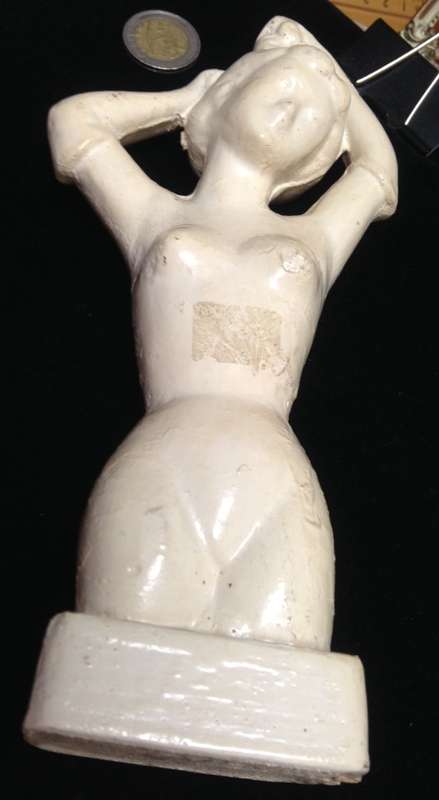 Art Deco Ceramic Lady Figurine LOOK At All My BUY NOW LISTINGS NO WAITING