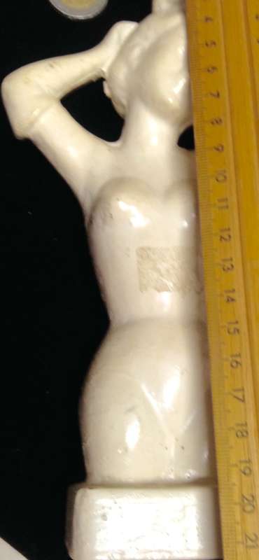 Art Deco Ceramic Lady Figurine LOOK At All My BUY NOW LISTINGS NO WAITING
