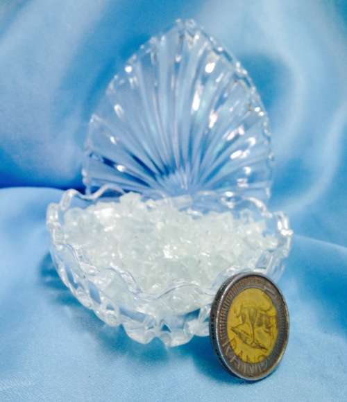 Box - Trinket box Heart shape Cut Glass Lead Crystal lidded Look at my Buy Now listings No Waiting