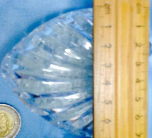 Box - Trinket box Heart shape Cut Glass Lead Crystal lidded Look at my Buy Now listings No Waiting