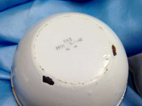 3 itemsWhite Blue Trim Bowl Funnel+graduation Mark Measure JugLOOK At My BUY NOW listings NO WAITING