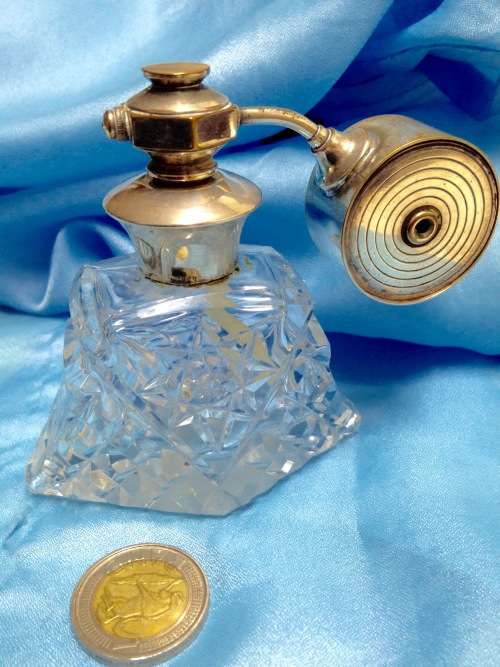 Bacarrat Sterling Silver atomiser Perfume Crystal LOOK At My Buy Now listings No Waiting
